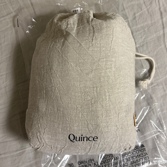 Quince european linen duvet cover set twin - Picture 3 of 7